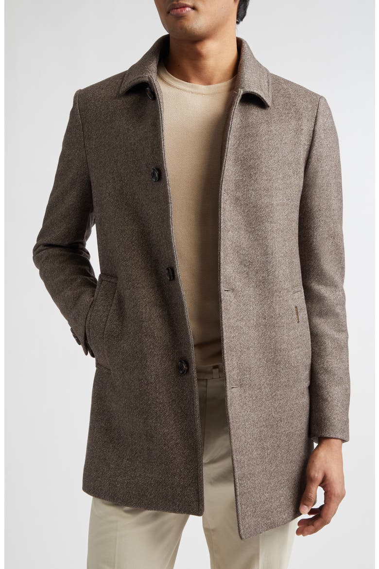 Monferrato Virgin Wool Coat, Alternate, color, TAUPE