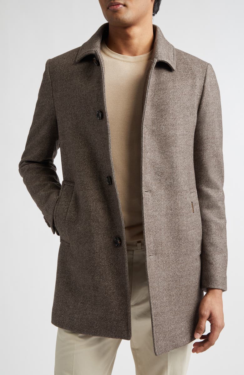 MooRER Monferrato Virgin Wool Coat, Alternate, color, Taupe