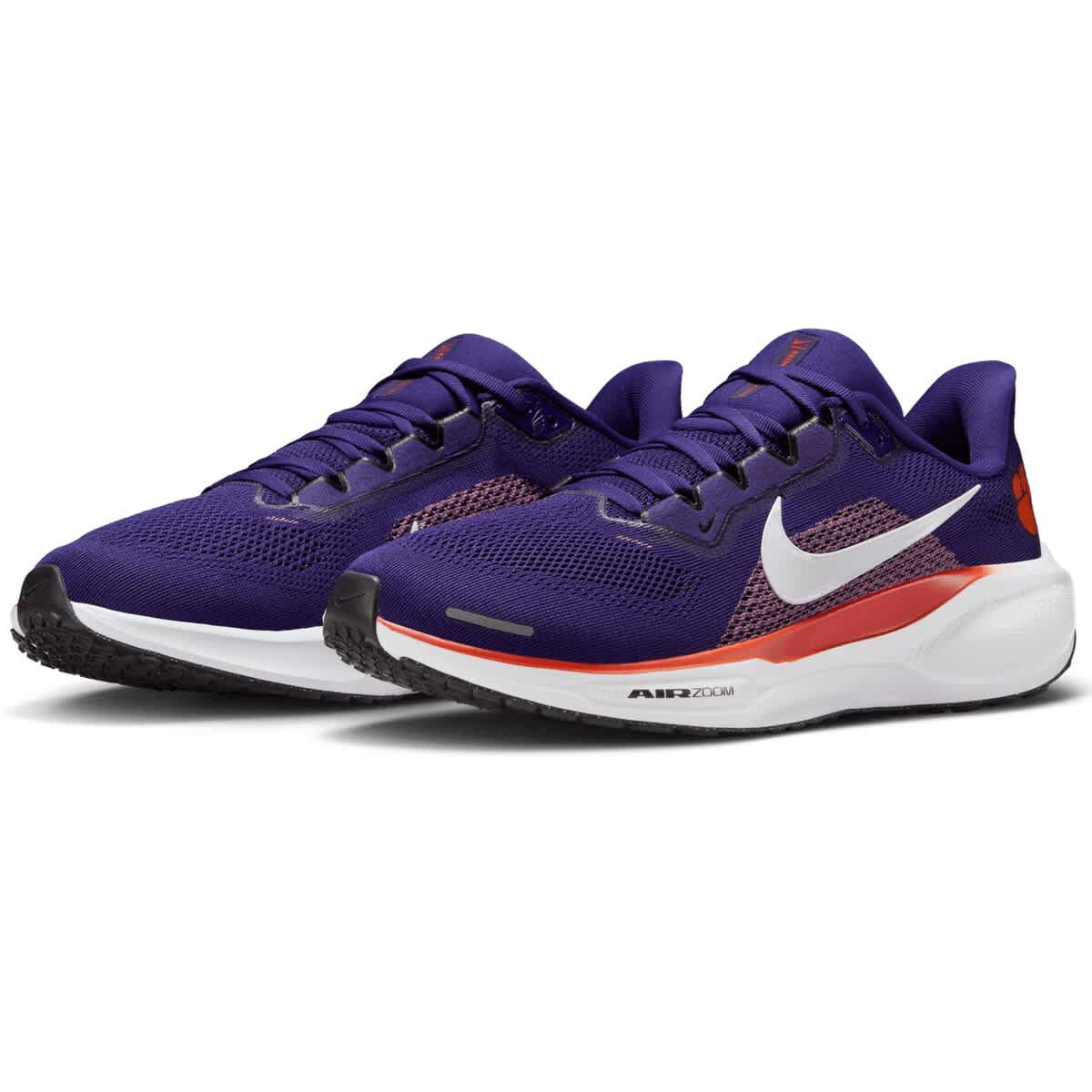 Nike Unisex Nike Purple Clemson Tigers Zoom Pegasus 41 Running Shoes, Alternate, color, Purple