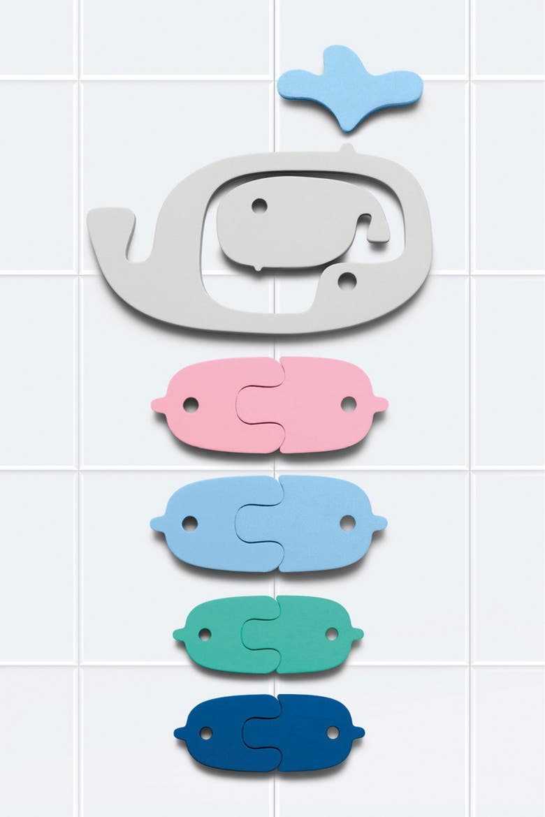 Bath Puzzle Whale Floating 3D Bath Toy Set, Alternate, color, Multi