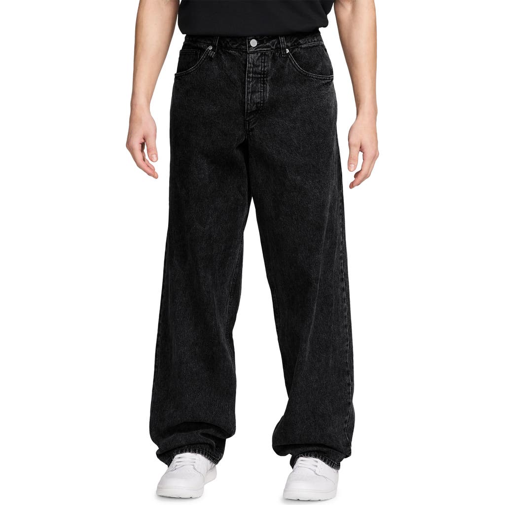 Shop Jordan Air Loose Fit Jeans In Black