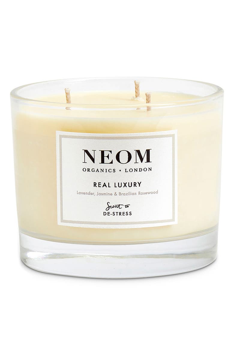 NEOM Wellbeing Scent to De-stress Candle, Main, color, 