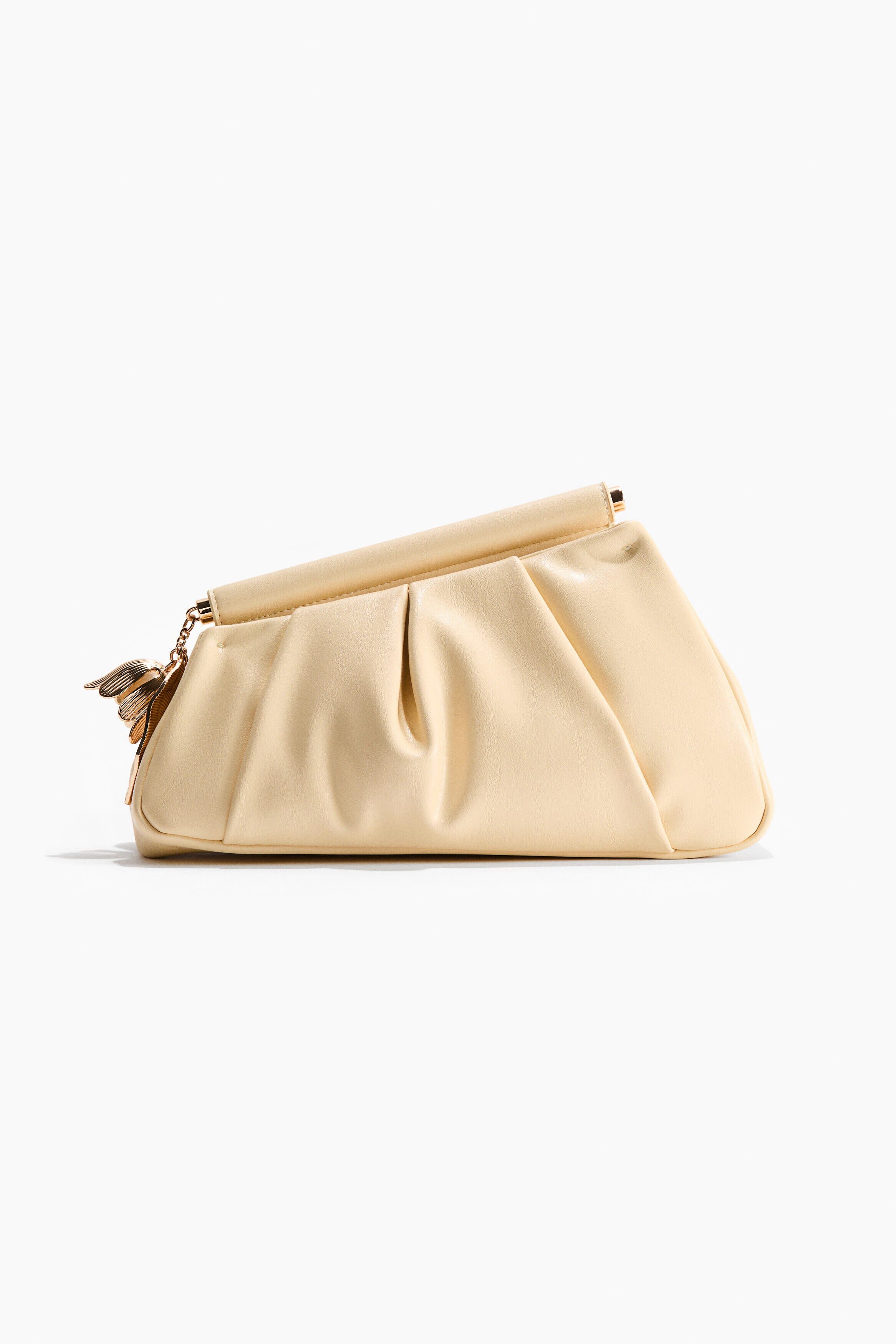 H&M Asymmetric Clutch, Main, color, Yellow