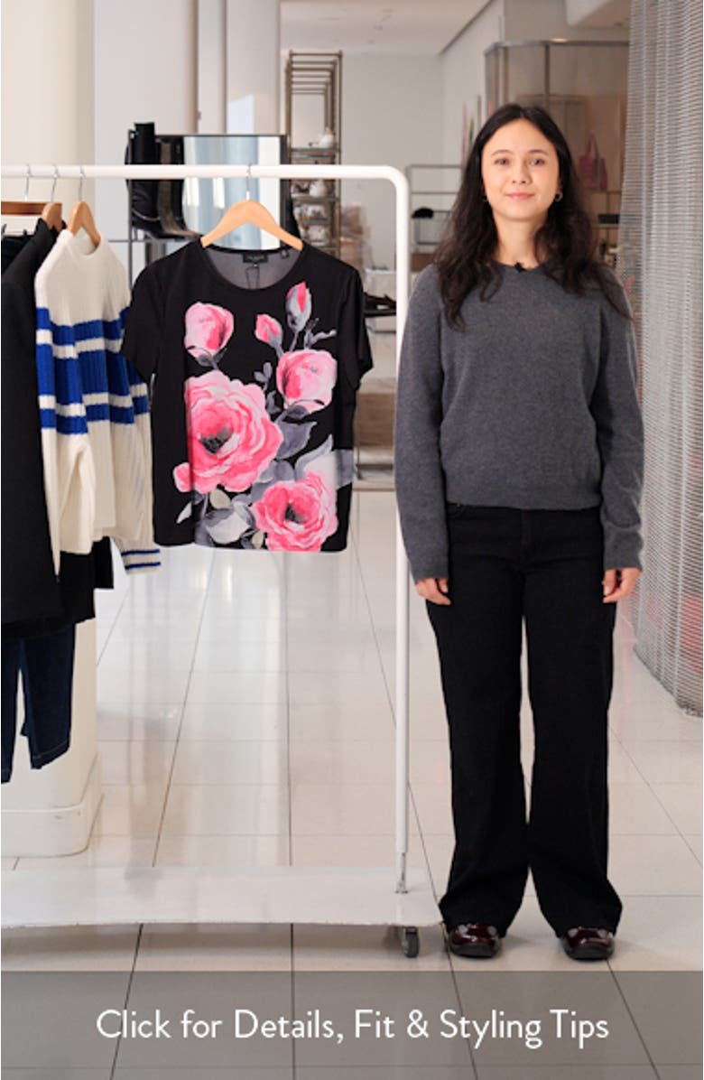 Eva Grande Rose Placement T-Shirt, sales video thumbnail