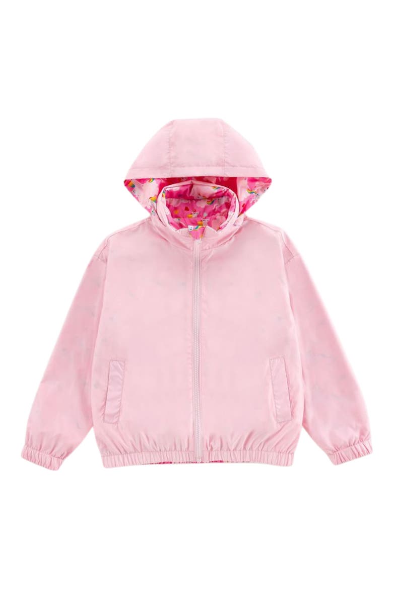 Kids' Max Rain Water Repellent Reversible Windbreaker, Alternate, color, PINK