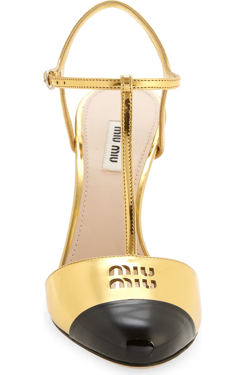 Miu Miu Cap Toe T-Strap Pump, Alternate, color,