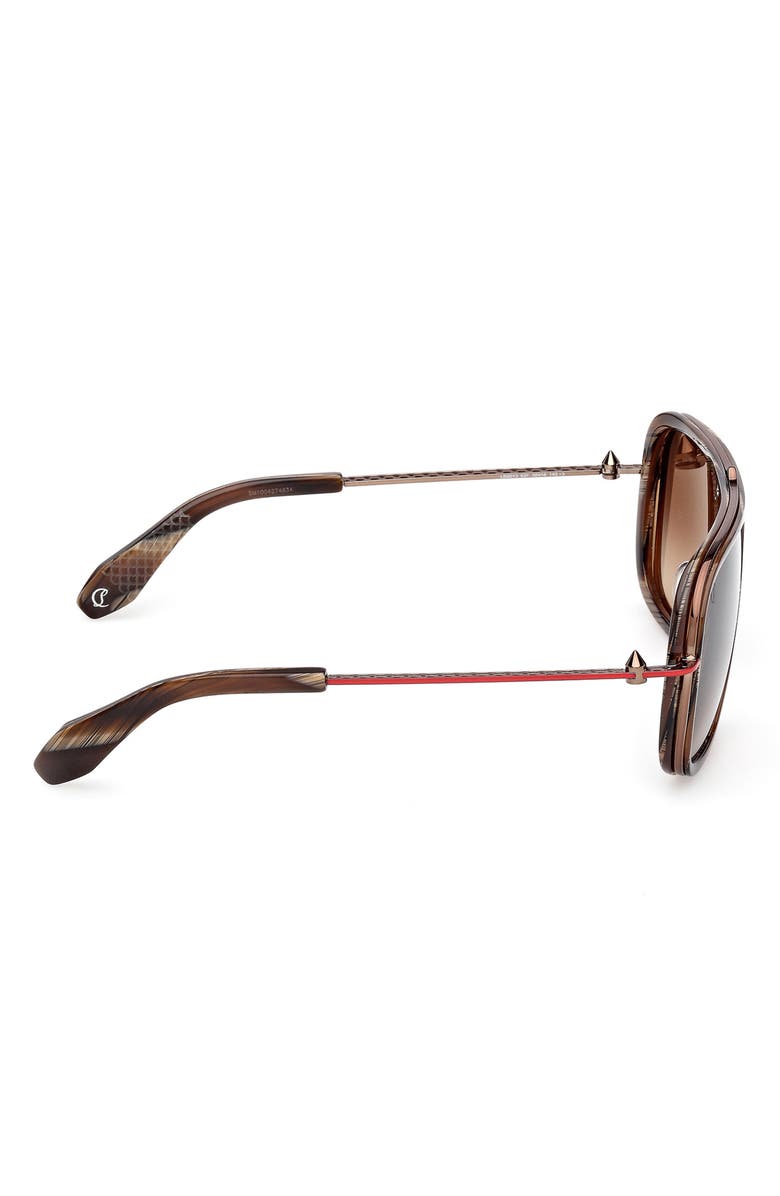 Christian Louboutin 58mm Navigator Sunglasses, Alternate, color,
