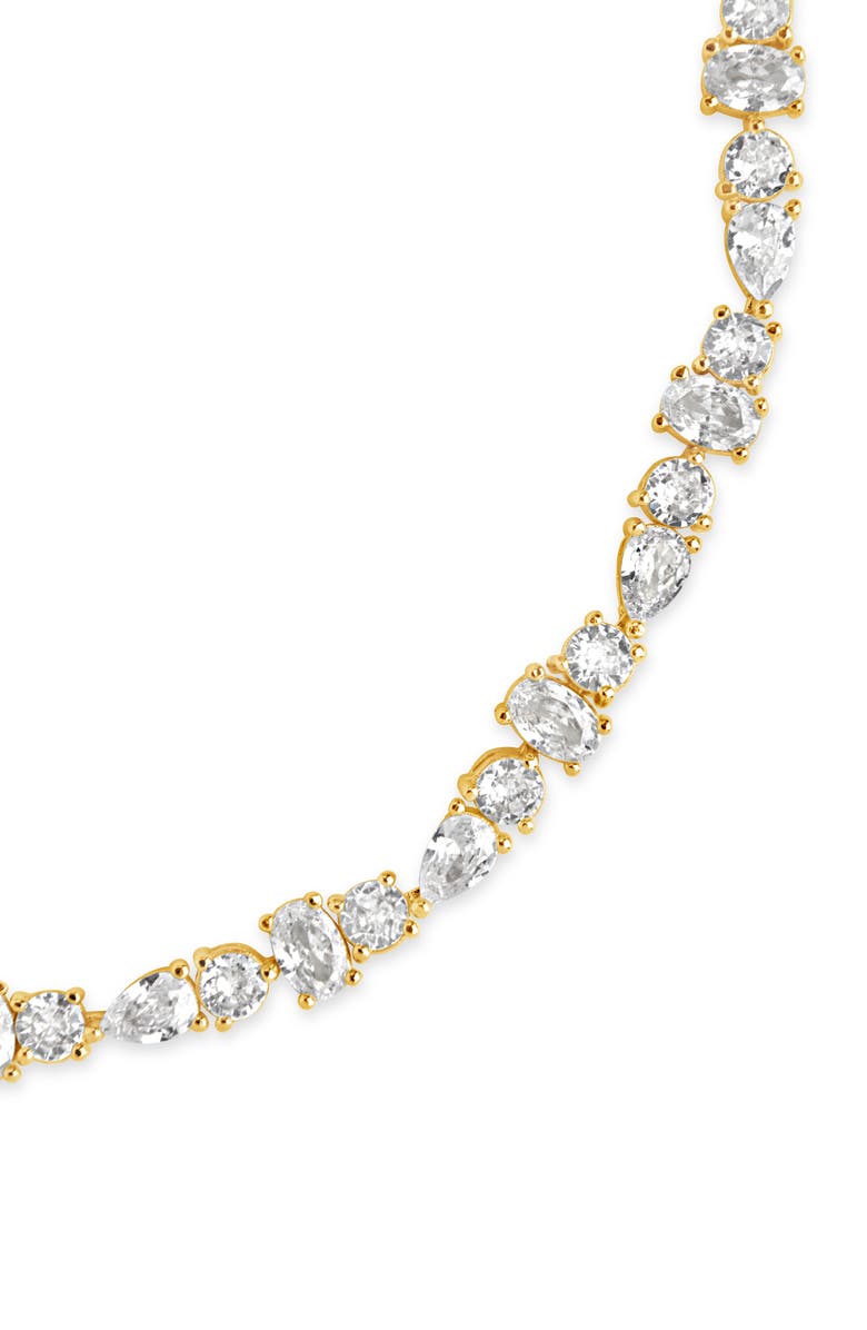 Sterling Forever Cubic Zirconia Bracelet, Alternate, color,