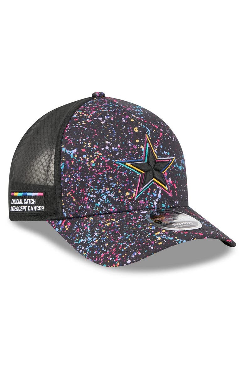 Men's New Era Black Dallas Cowboys 2025 NFL Crucial Catch 9FORTY Adjustable Hat, Main, color, Black