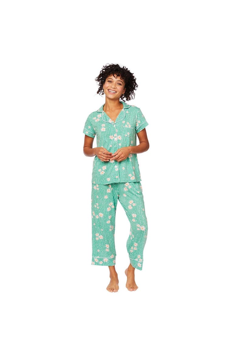 Pima Knit Capri Set, Main, color, Lazy Daisy