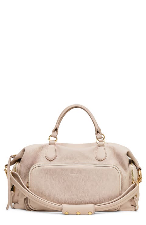 Away We Go Leather Duffle Bag