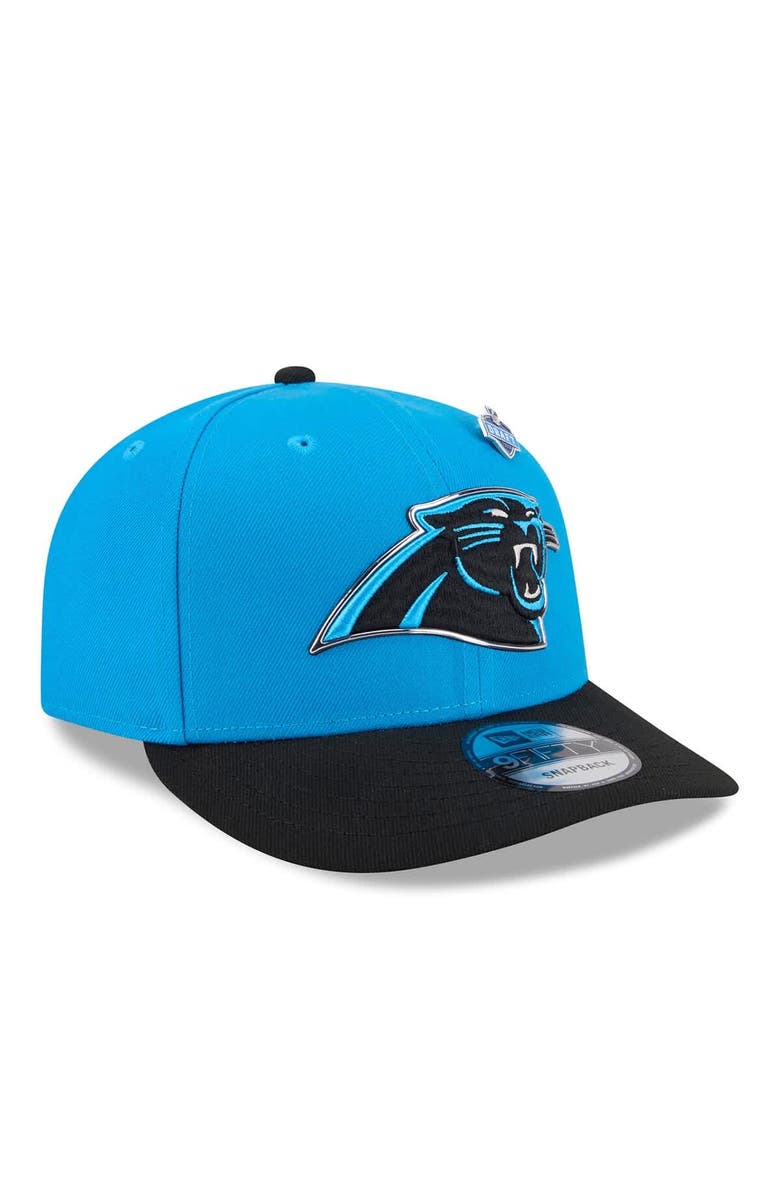 New Era Men's New Era  Blue/Black Carolina Panthers 2026 NFL Draft On Stage Pre-Curved 9FIFTY Snapback Hat, Alternate, color, Blue