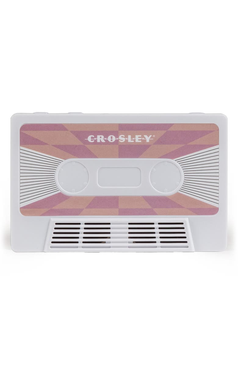 Crosley Radio Cassette Tape Portable Bluetooth<sup>®</sup> Speaker, Main, color, Pink Checkered White