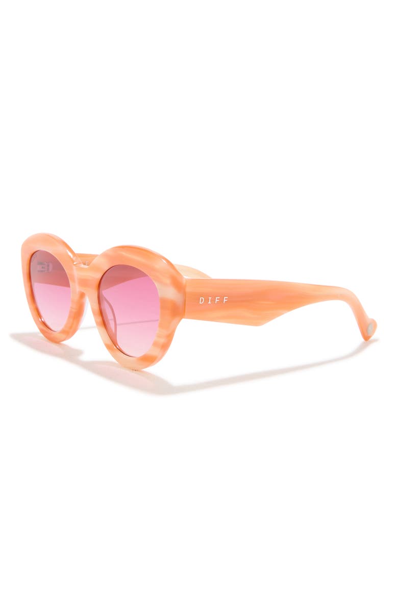 Enid 51mm Cat Eye Sunglasses, Alternate, color, CREAM