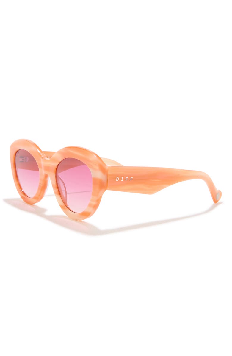 DIFF Enid 51mm Cat Eye Sunglasses, Alternate, color, Cream