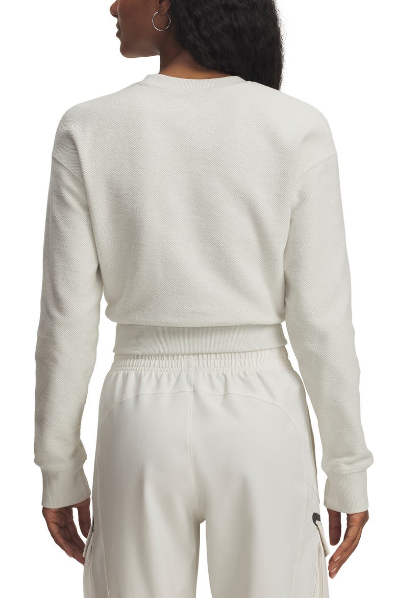 Icon Terry Varsity Sweatshirt, Alternate, color, SUMMIT WHITE / / SUMMIT WHITE