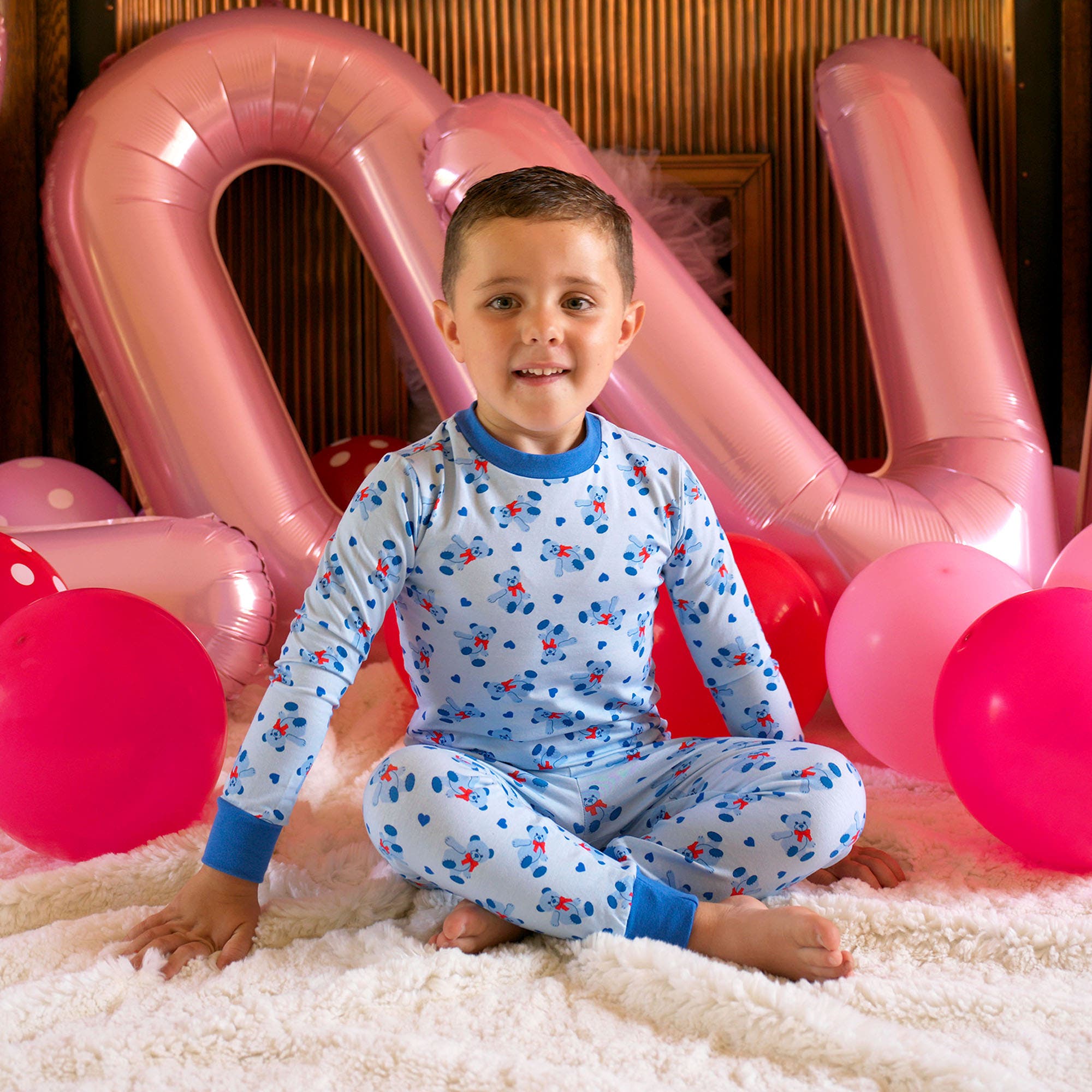 Rachel Riley Bear Jersey Pajamas | Nordstrom