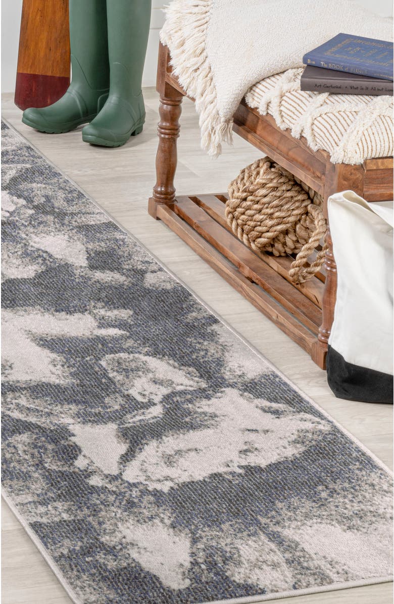 JONATHAN Y Petalo Abstract Two-Tone Modern Area Rug, Alternate, color, Gray/Cream