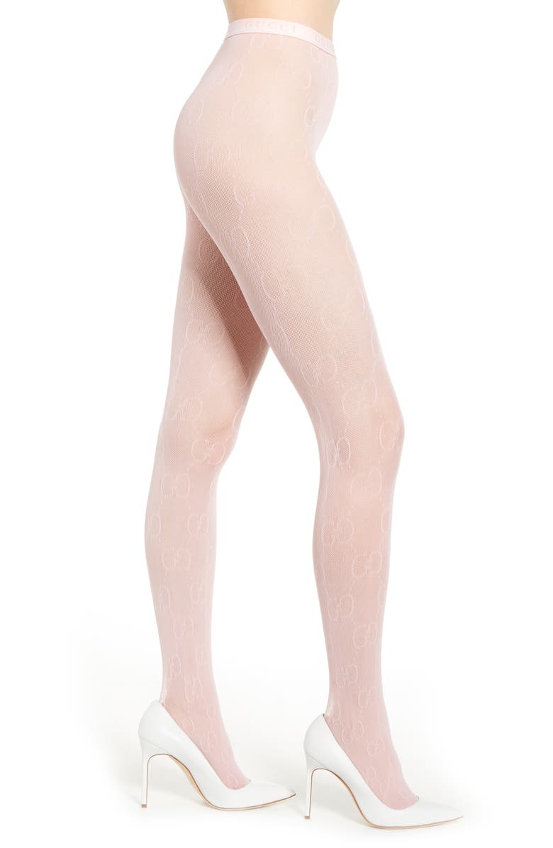 Gucci Supreme Logo Tights, Main, color,
