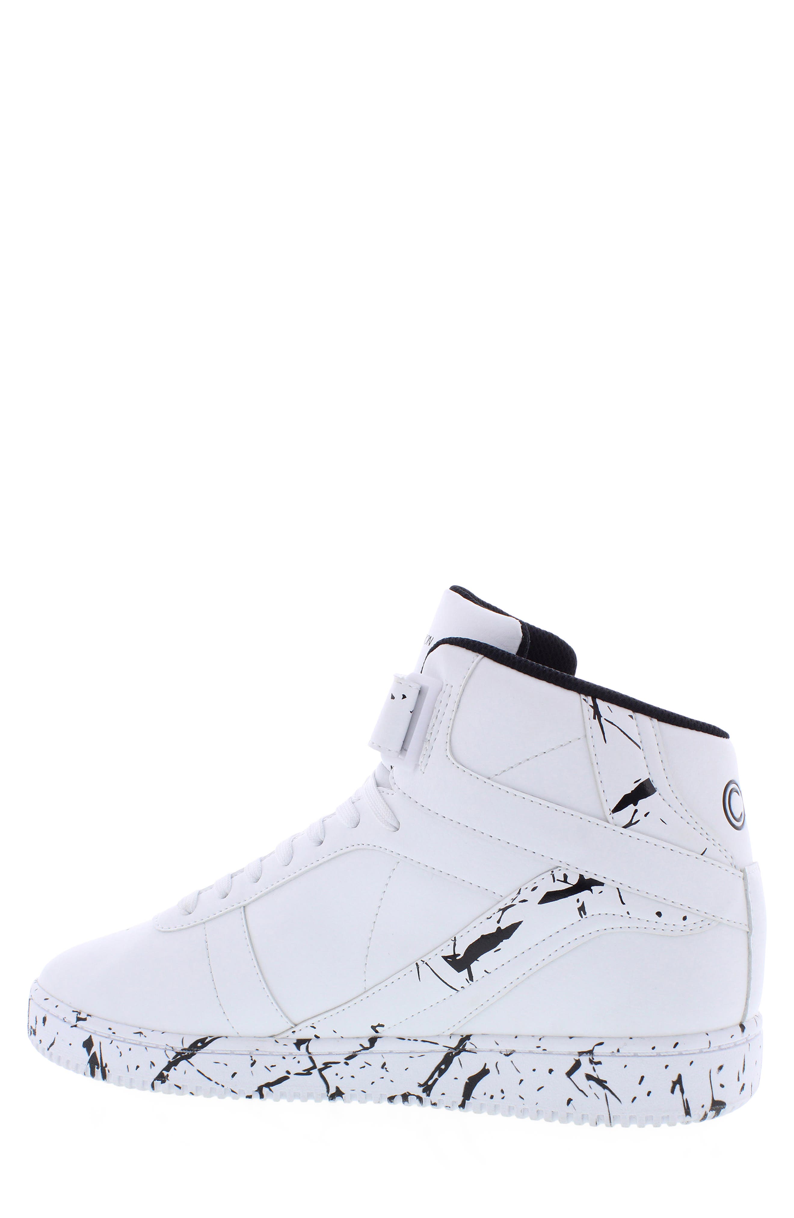 Centro VC High Top Sneaker, Alternate, color, WHITE/BLACK