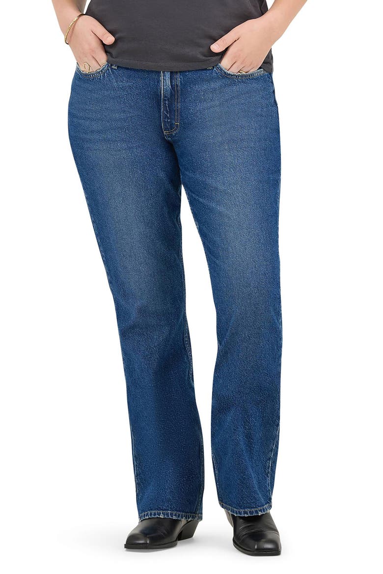 The Boot High Waist Bootcut Jeans, Alternate, color, MAGNETIC INDIGO