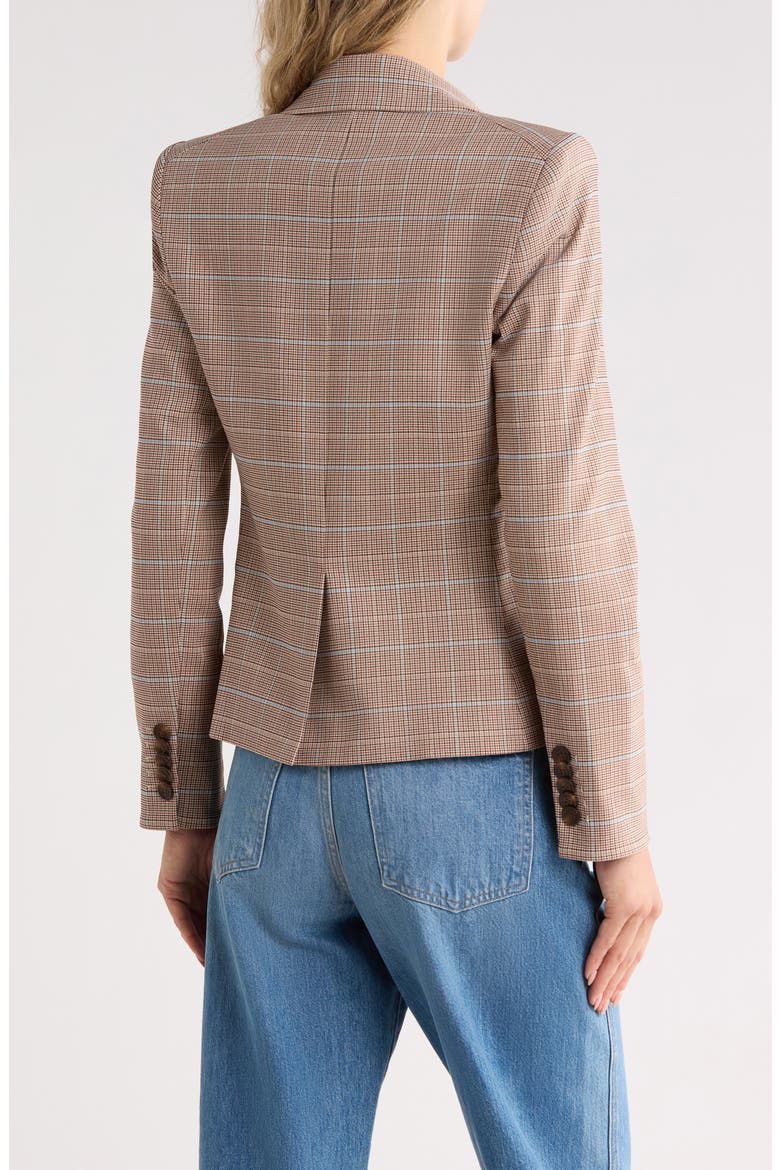 Cropped Rickie Dickey Blazer, Alternate, color, HAZELNUT MULTI