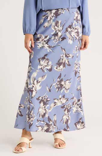 NORDSTROM RACK Textured Satin Bias Maxi Skirt