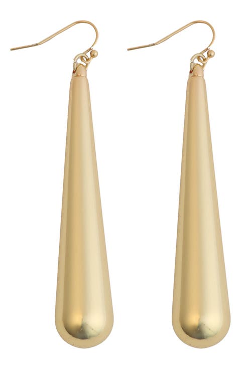 Linear Teardrop Earrings