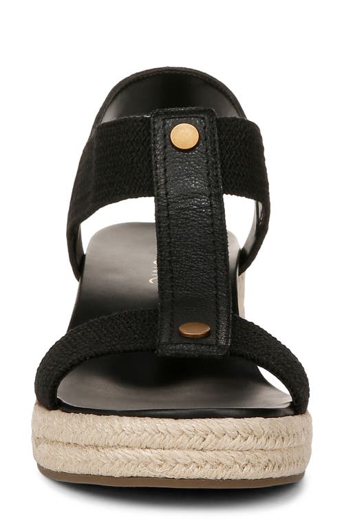 Vionic Calera Espadrille Wedge Sandal In Black