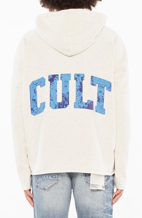 Cult Of Individuality Graphic Hoodie In Cream Heather