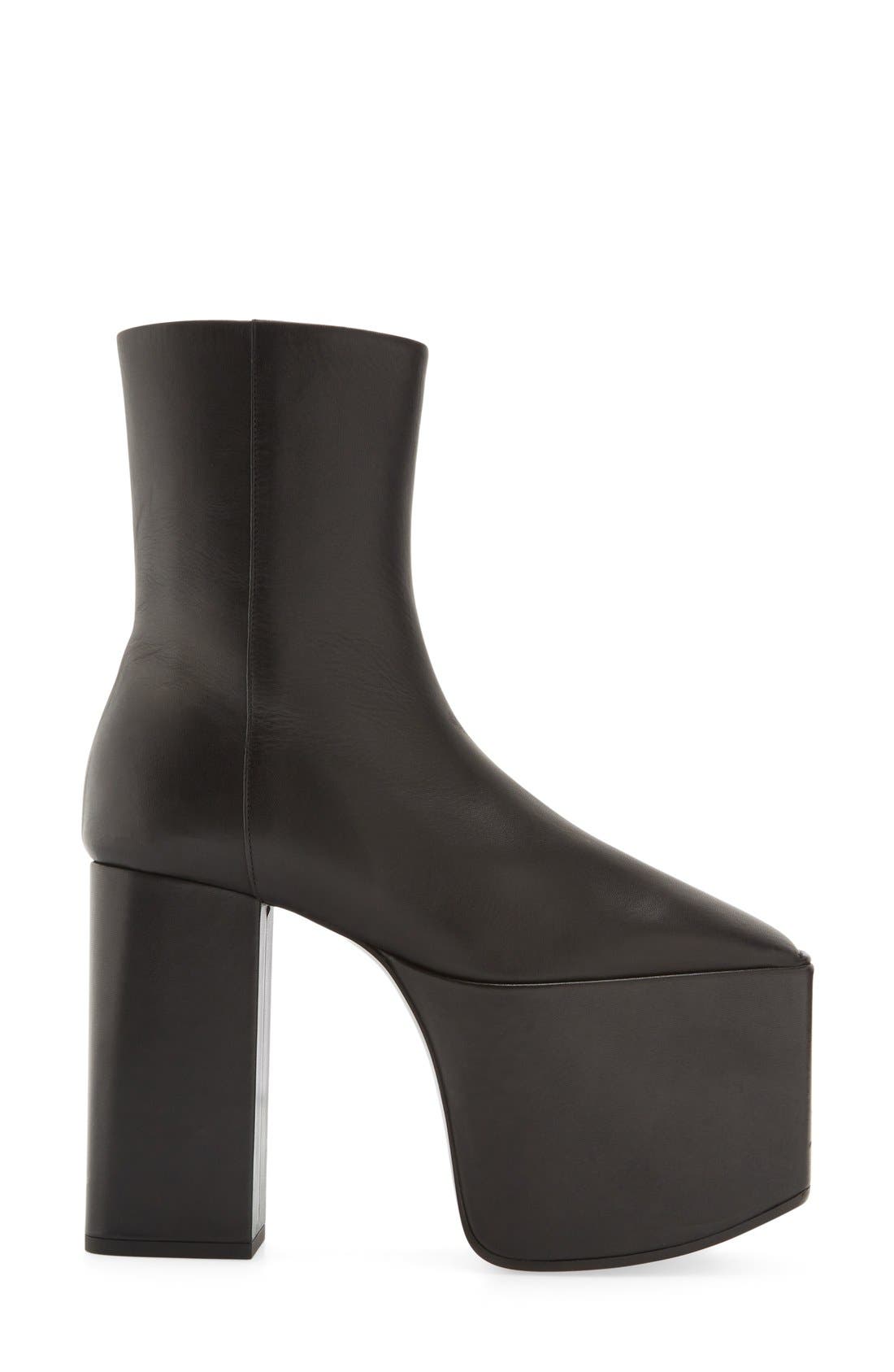 Balenciaga Platform Bootie, Alternate, color, 