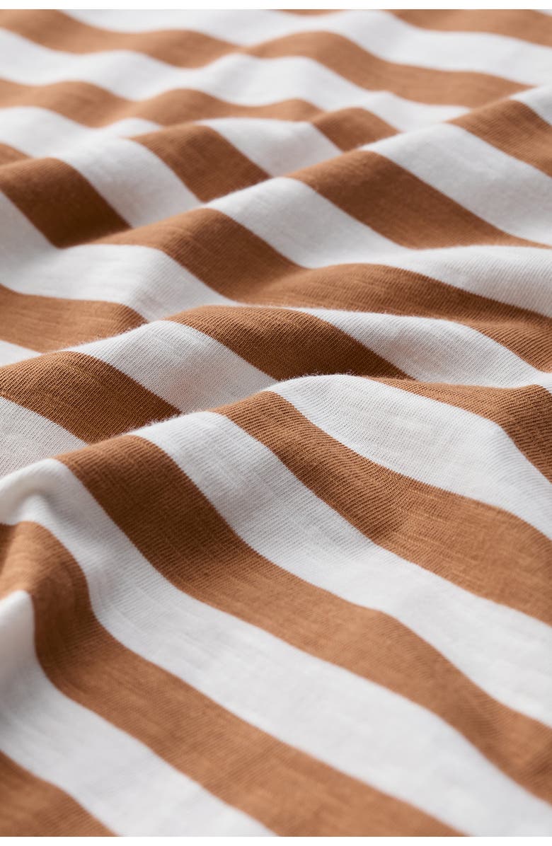 Seasalt Cornwall Copseland Stripe Organic Cotton T-Shirt, Alternate, color, Scallion Chalk Basket