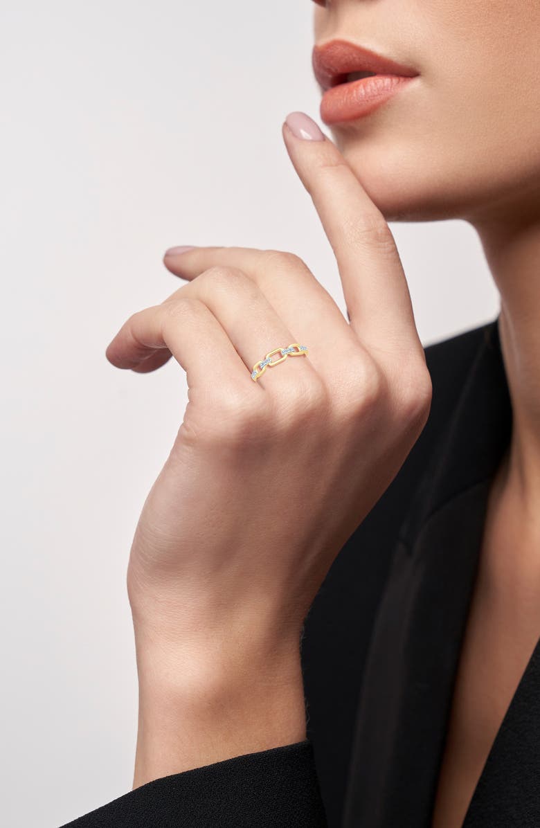 Truly Zac Posen Diamond Link Ring - 0.1ct., Alternate, color, 