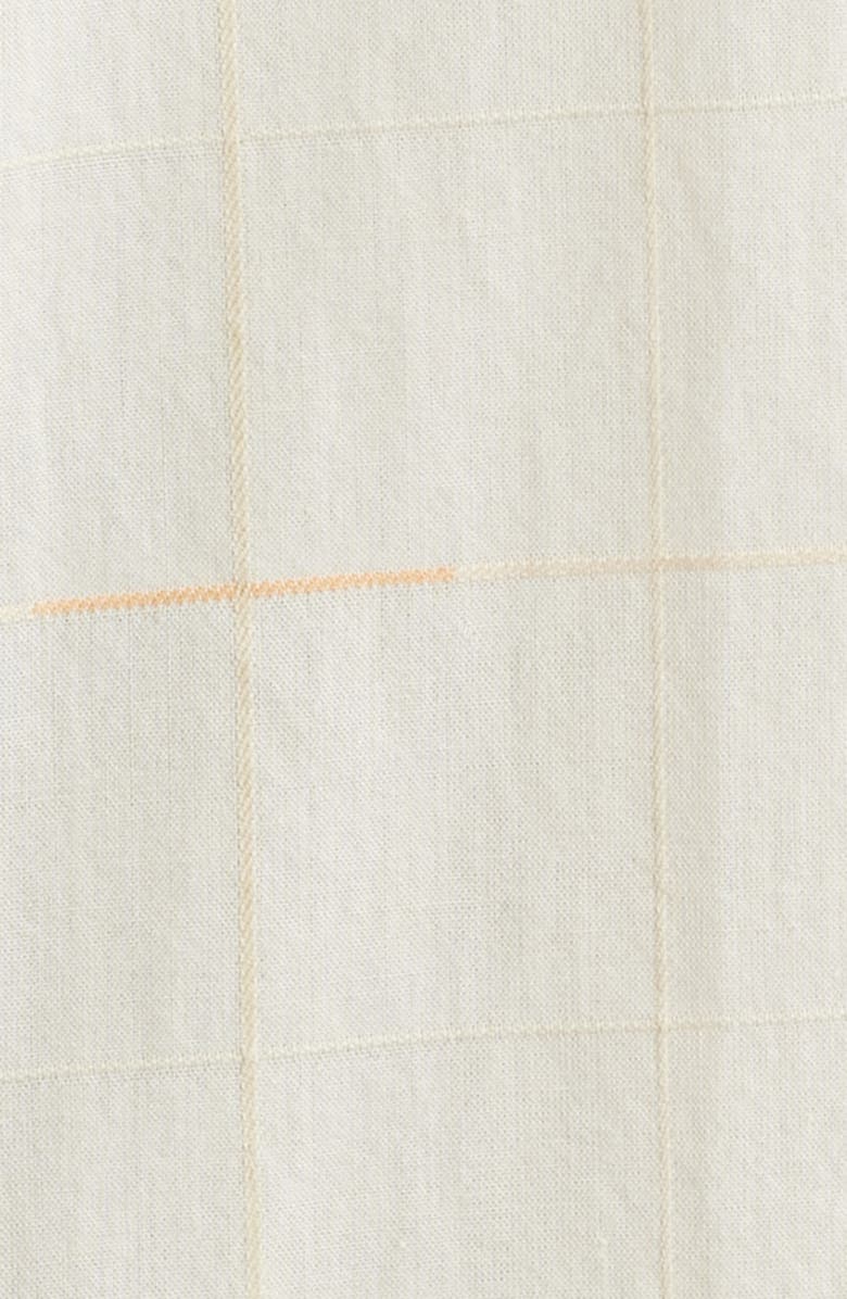 Roark Gonzo Organic Cotton Camp Shirt, Alternate, color, Bone Plaid