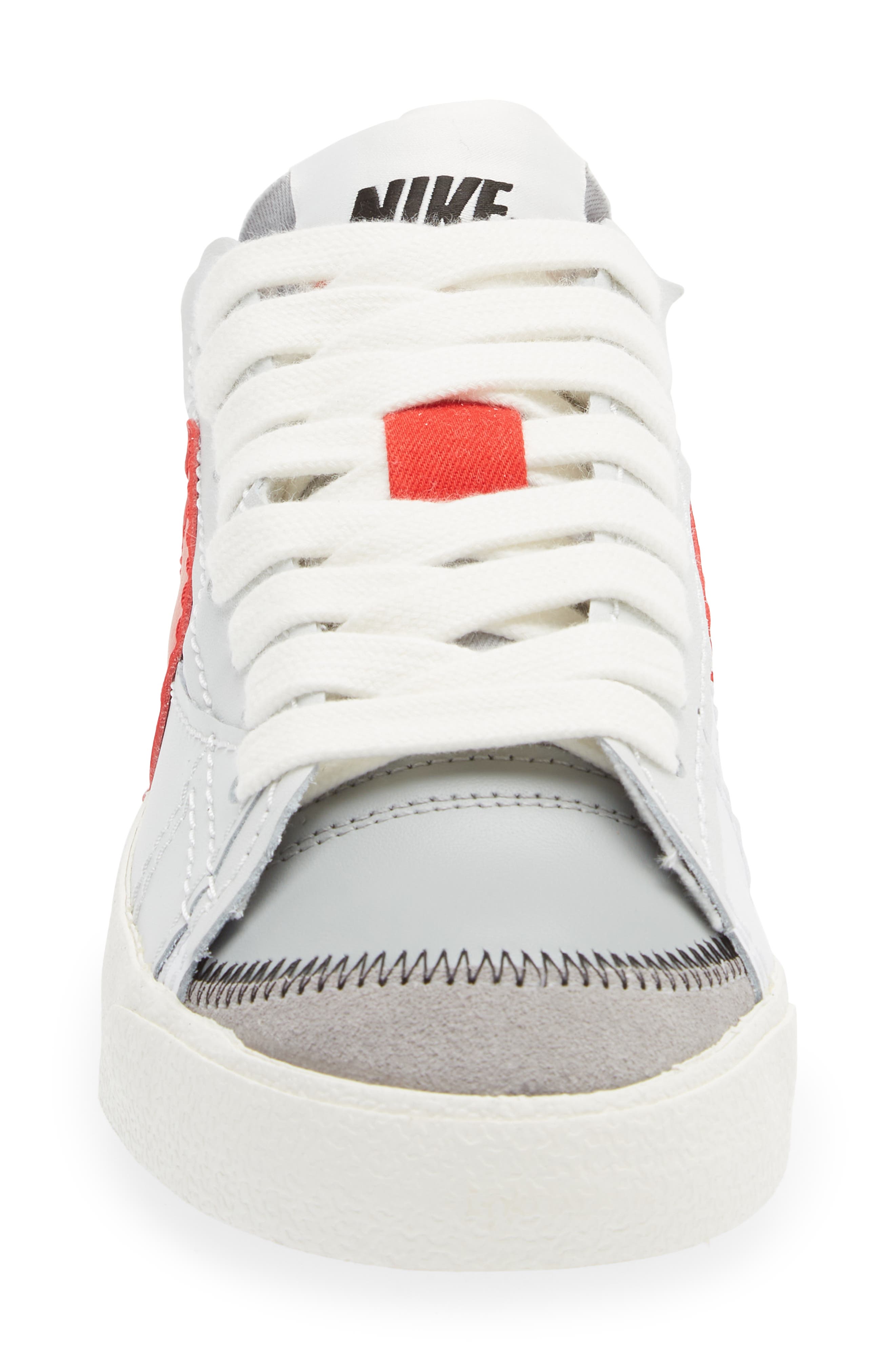 Blazer Low '77 Jumbo Sneaker, Alternate, color, WHITE/ UNIVERSITY RED/ DUST