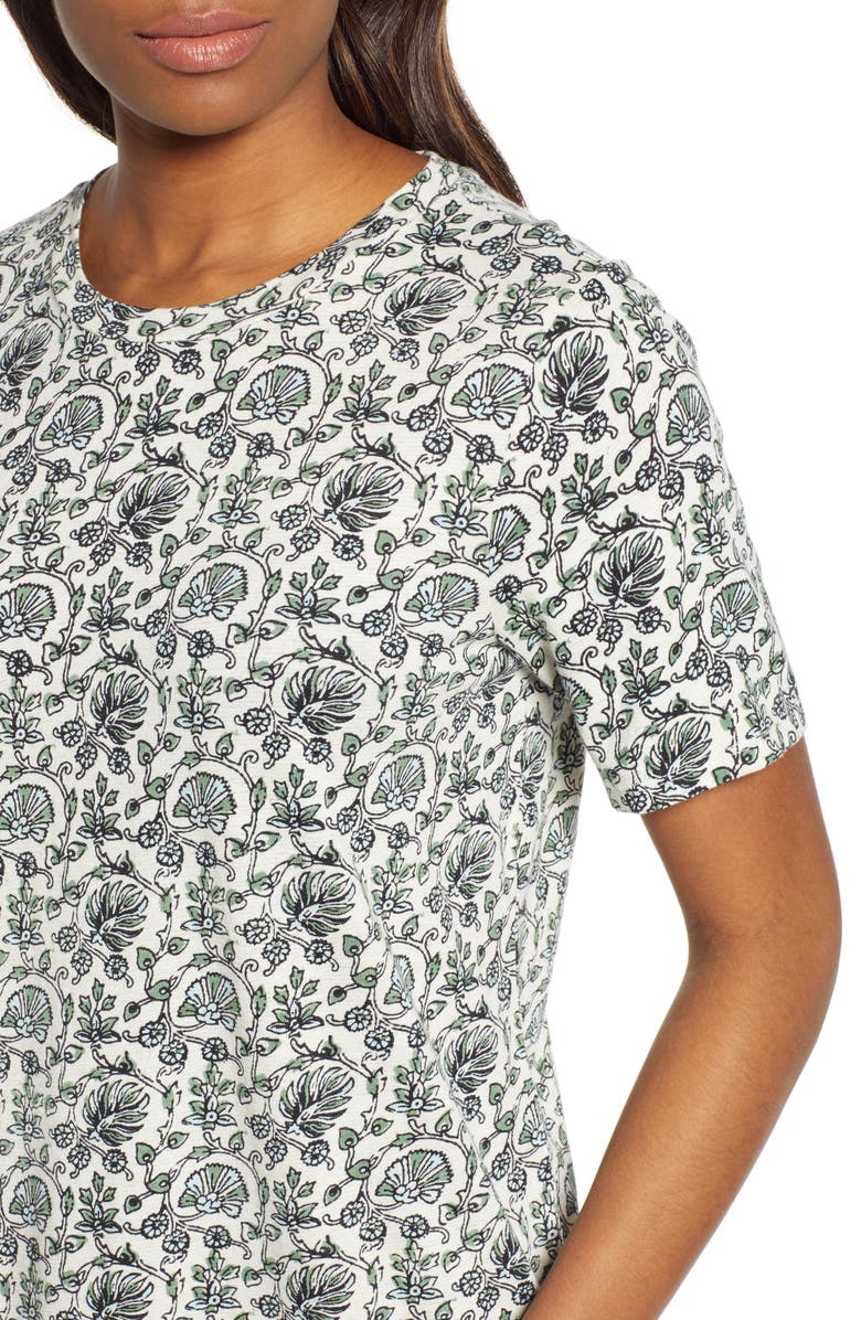 Lucky Brand Woodblock T-Shirt Dress, Alternate, color, 