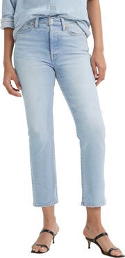 Levi's® Wedgie High Waist Button Fly Straight Leg Jeans