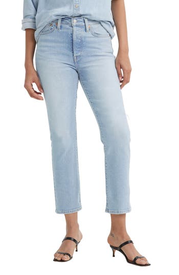LEVI'S® LEVI'S® WEDGIE HIGH WAIST BUTTON FLY STRAIGHT LEG JEANS
