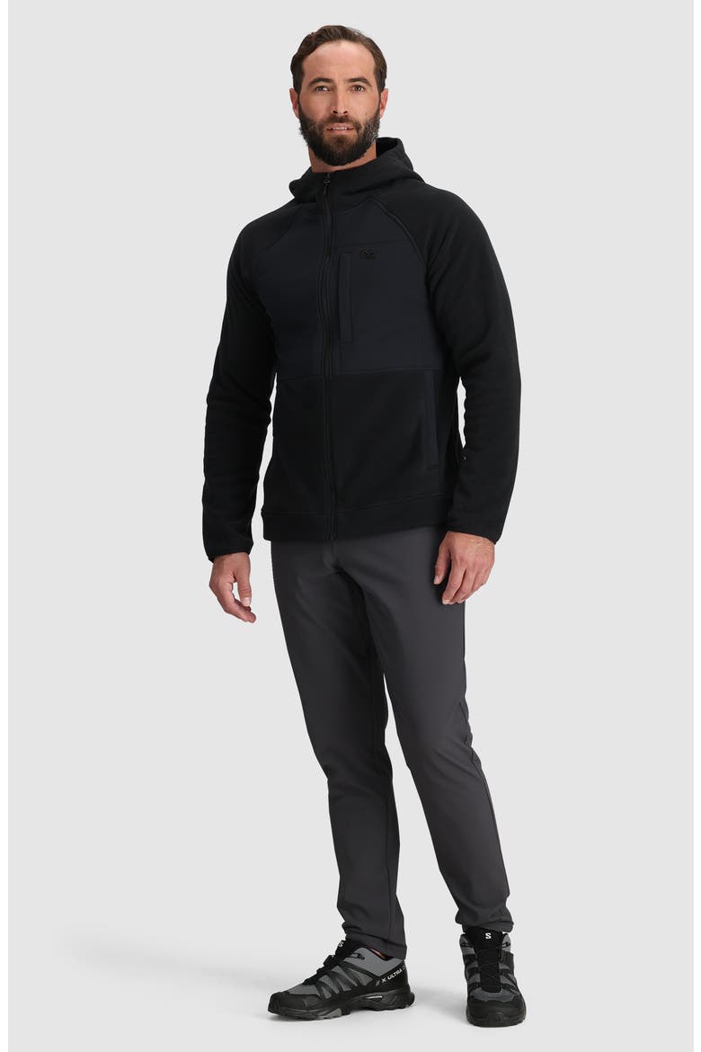 Polartec 200 Hooded Jacket, Alternate, color, BLACK