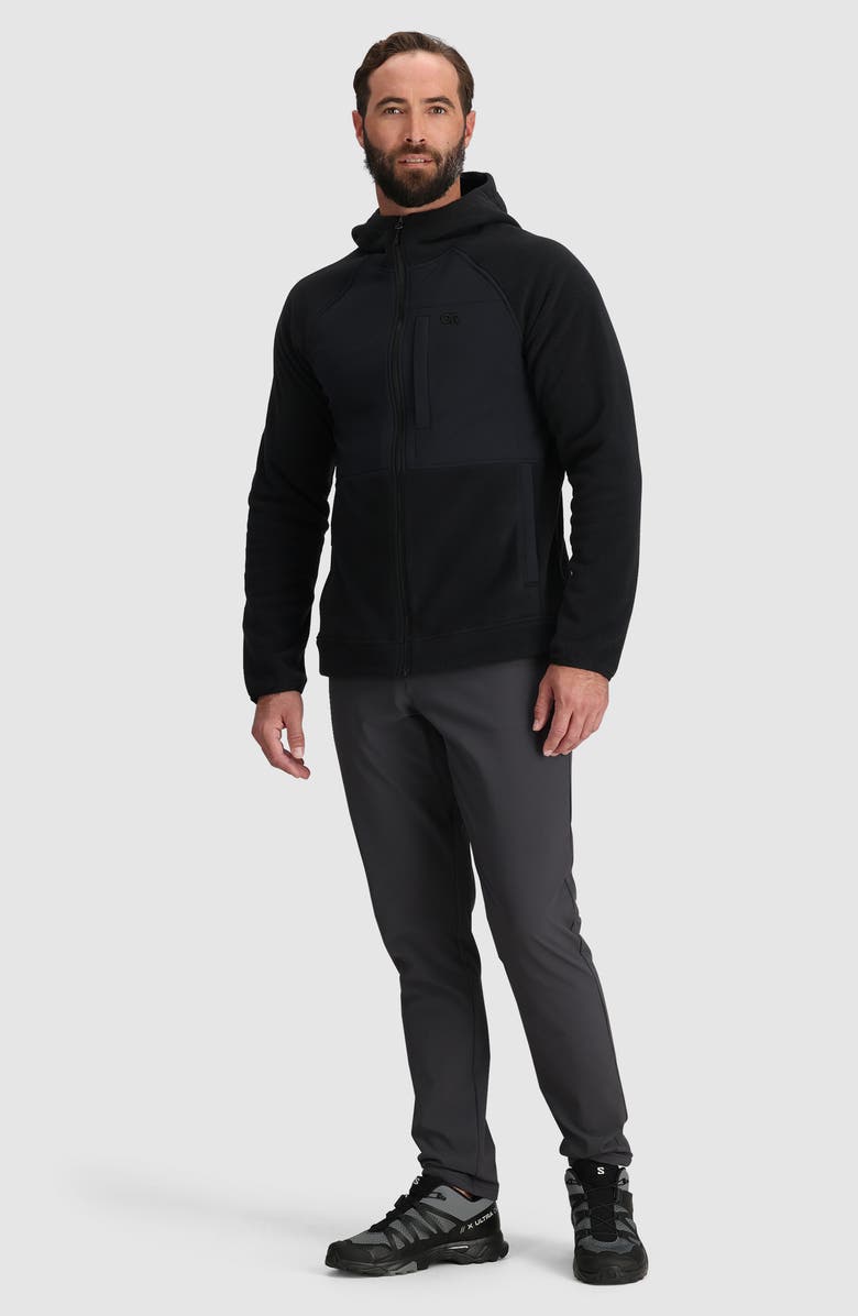 Outdoor Research Polartec 200 Hooded Jacket, Alternate, color, Black