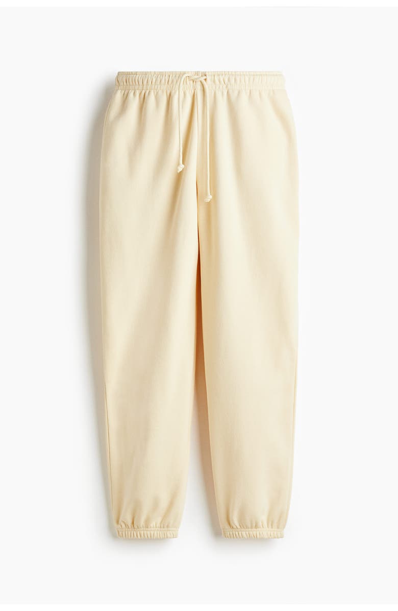 H&M Joggers, Main, color, Light Yellow