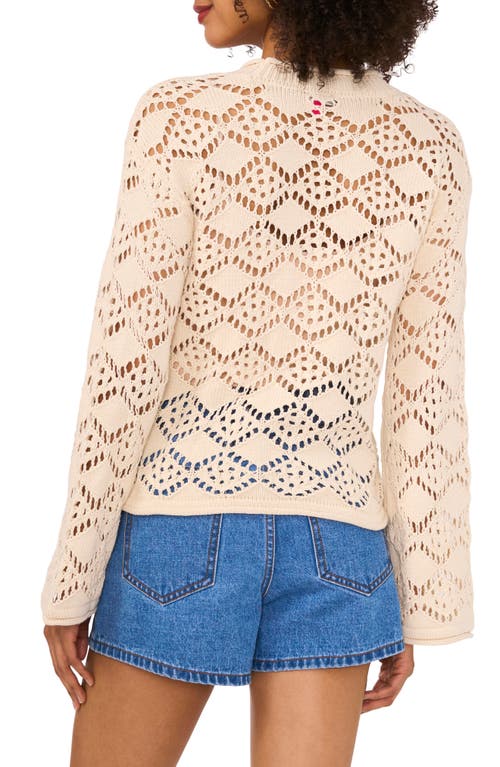 Shop Vince Camuto Open Stitch Cotton Cardigan