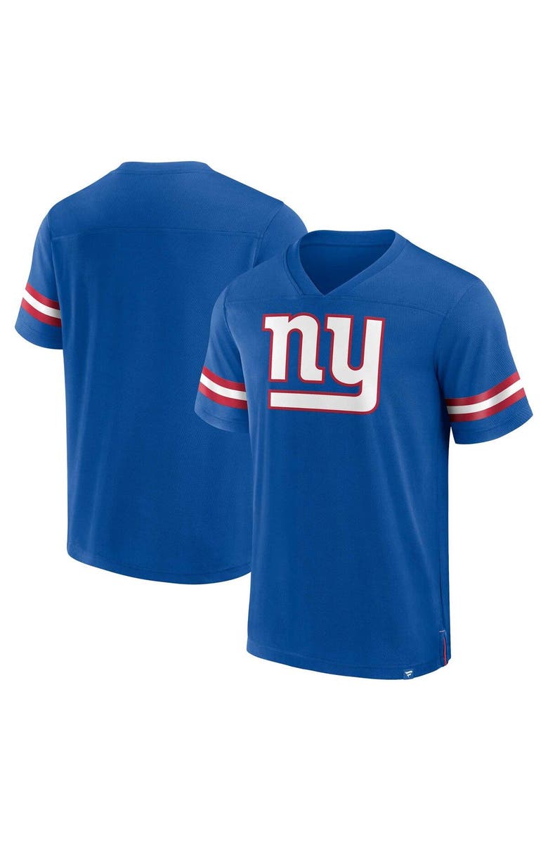 FANATICS Men's Fanatics Branded Royal New York Giants Jersey Tackle V-Neck T-Shirt, Main, color, Royal