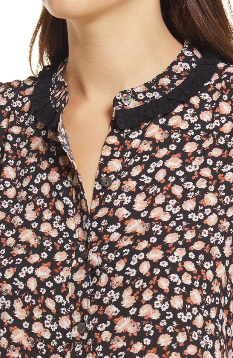 Levi's<sup>®</sup> Levi's <sup>®</sup> Farah Floral Midi Dress, Alternate, color, 