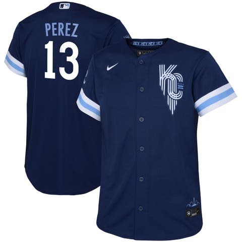 Toddler Nike Salvador Perez Navy Kansas City Royals City Connect Replica Player Jersey