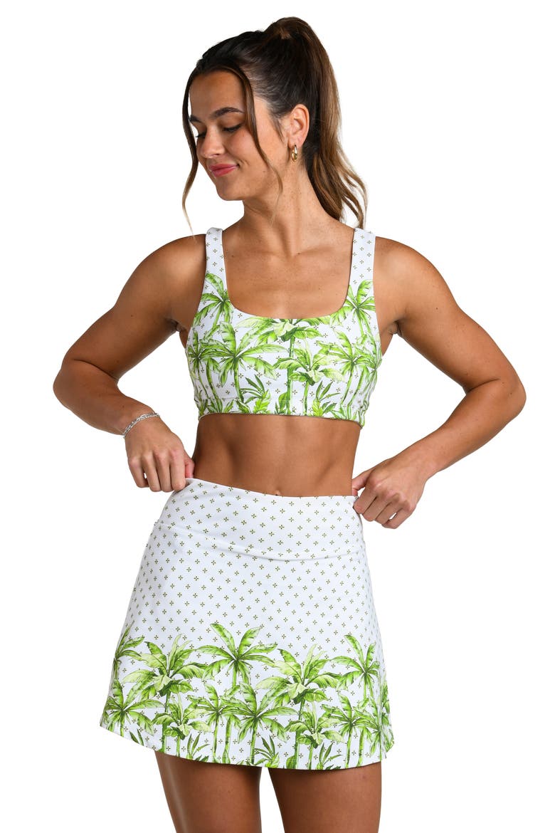 Club Palm Active Skort, Alternate, color, LIME