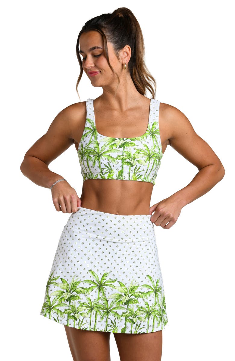 La Blanca Club Palm Active Skort, Alternate, color, Lime