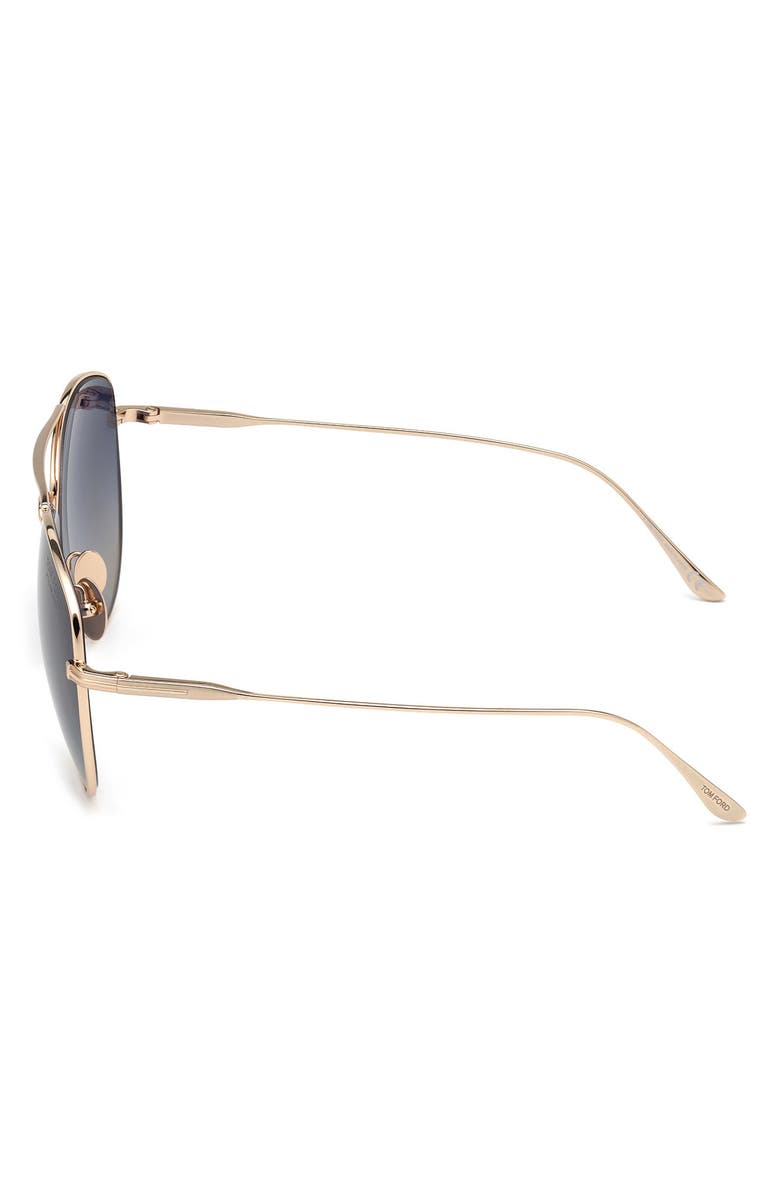 TOM FORD Milla 59mm Gradient Aviator Sunglasses, Alternate, color,