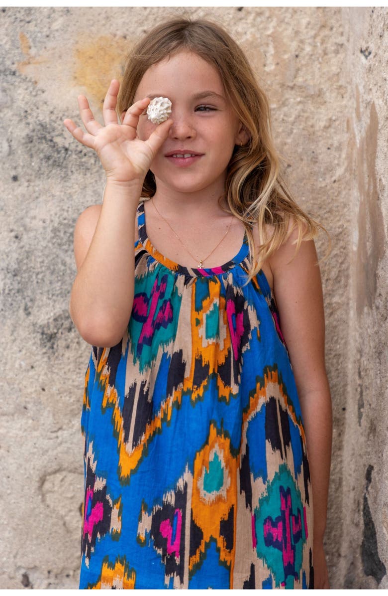 Mer St. Barth Mini Chantal Dress, Alternate, color, Blue