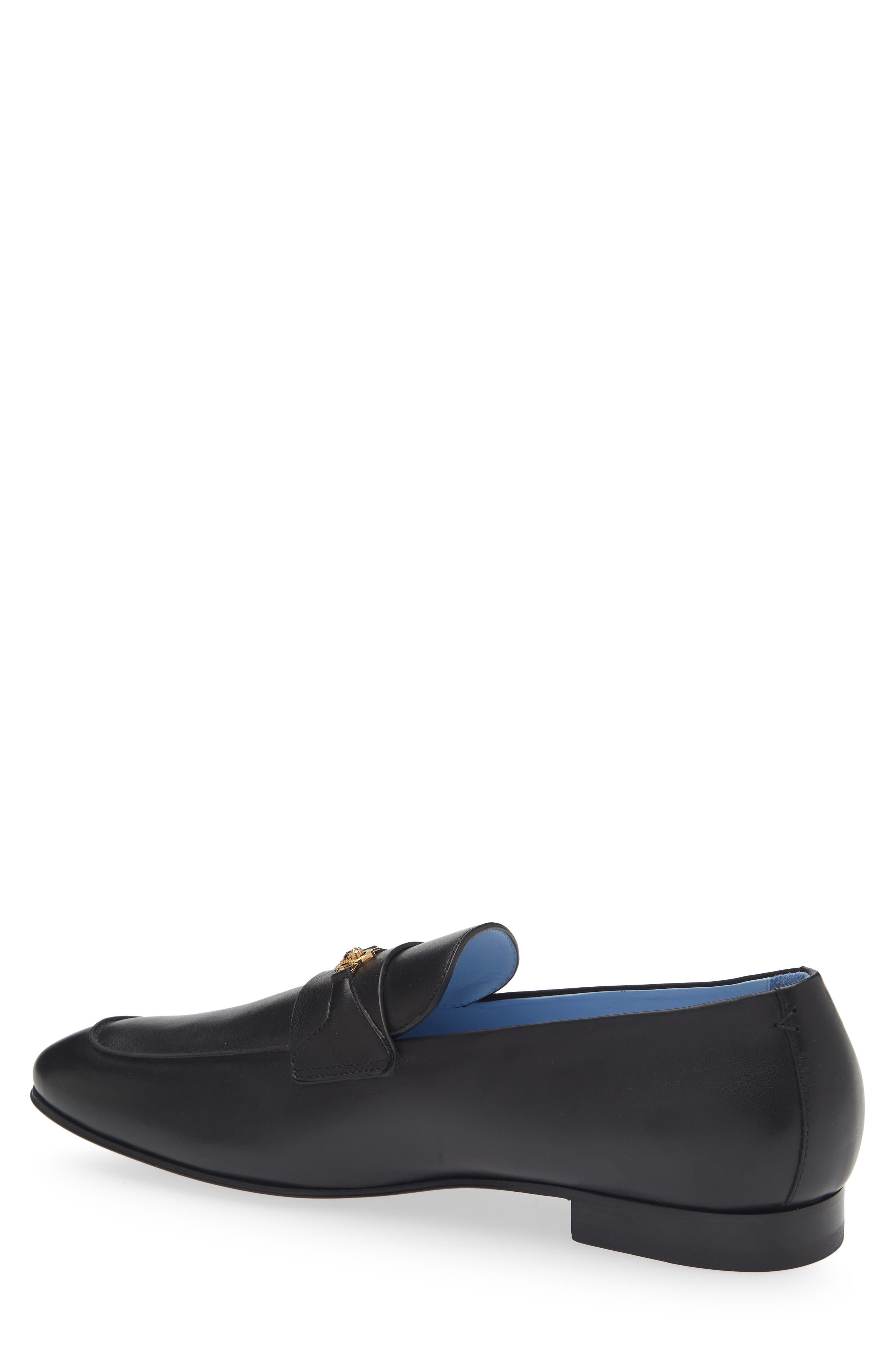 Versace Baroque Medusa Loafer, Alternate, color, Black-Versace Gold